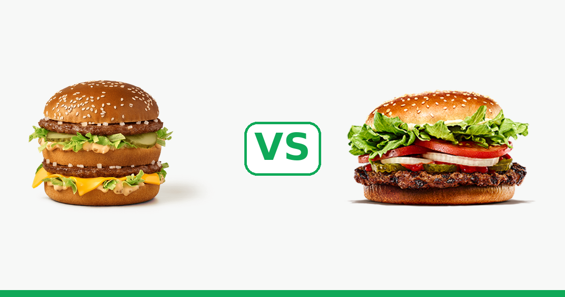Big Mac czy Whopper — porównanie kalorii i wartości odżywczych