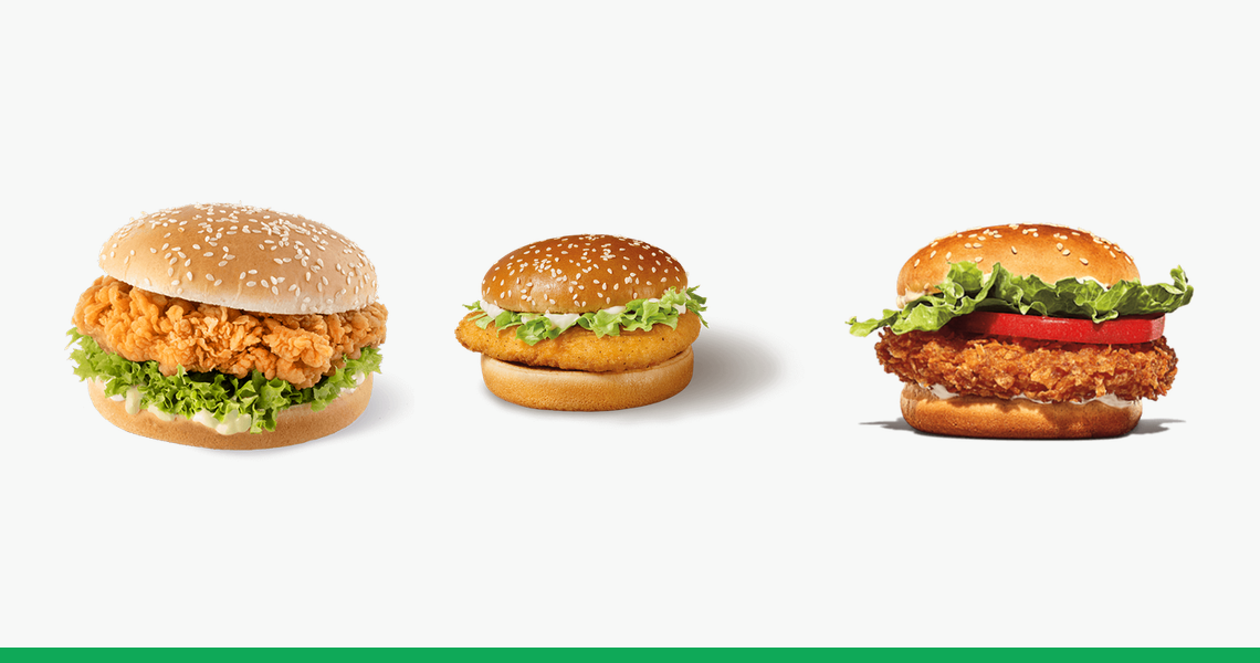 Zinger, McChicken czy Crispy Chicken — porównujemy burgery z kurczaka