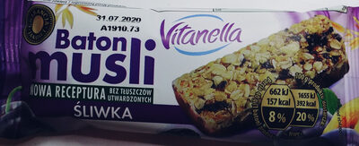 Baton Musli Vitanella Śliwka