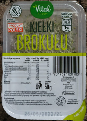 Kiełki Brokułu Vital Fresh