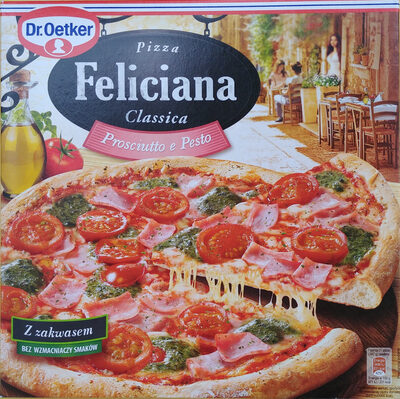 Pizza z szynką i sosem pesto, głęboko mrożona. Dr.Oetker