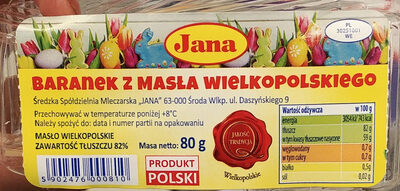 Baranek z masła wielkopolskiego Jana
