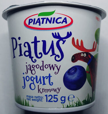 Piątuś jagodowy jogurt kremowy Piątnica