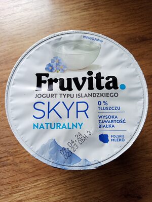 Jogurt typu islandzkiego SKYR Naturalny 0% tłuszczu Fruvita