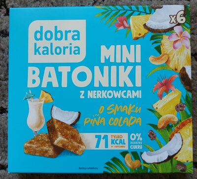 Mini batoniki z nerkowcami o smaku pina colada Dobra kaloria