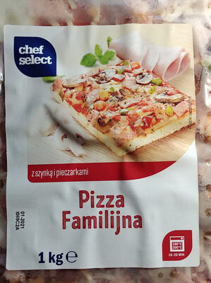 Pizza Familijna z szynką i pieczarkami Chef select