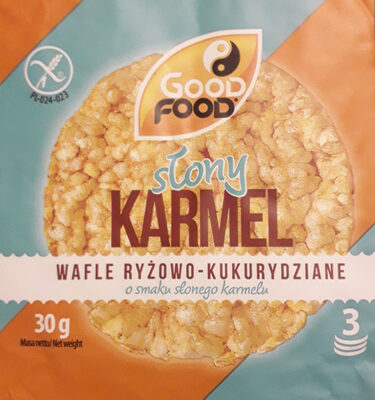 Wafle ryżowo-kukurydziane o smaku słonego karmelu Good Food