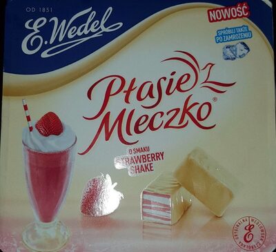 Ptasie mleczko o smaku strawberry shake E.Wedel