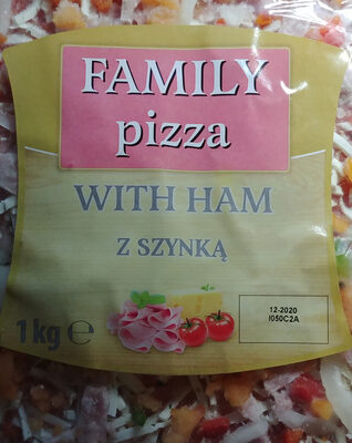 Pizza z szynką wieprzową, na podpieczonym spodzie. Iglotex