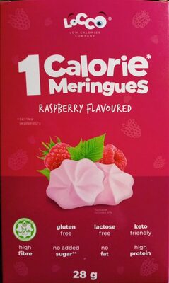 1 Calorie Meringues Raspberry Flavoured Locco