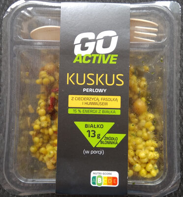 Kuskus perłowy z ciecierzycą, fasolką i hummusem Go Active