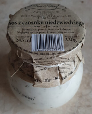 Sos z czosnku niedźwiedziego Kosz Natury
