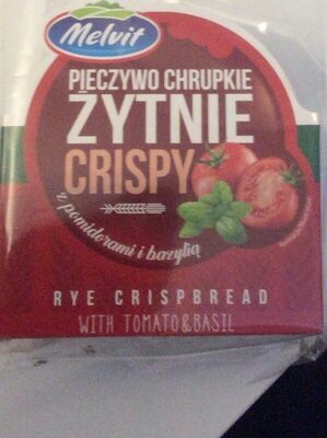 Pieczywo Chrupkie Zytnie CRISPY z pomidorami i bazylią Melvit