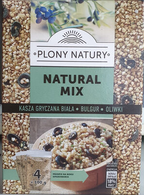 Natural Mix - Kasza gryczana biała, Bulgur, Oliwki Plony Natury
