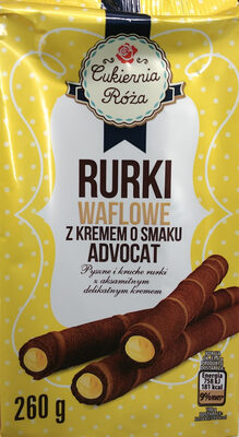 Rurki waflowe z kremem o smaku adwokatowym (60%) Dr Gerard