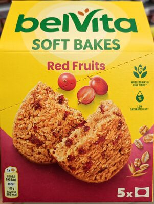 Soft bakes red fruits belVita