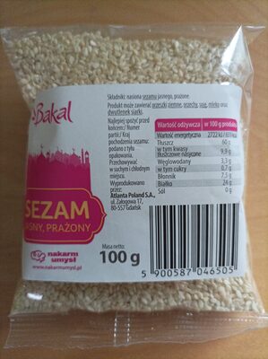 Sezam - jasny, prażony Bakal