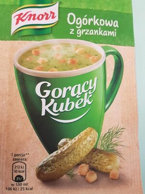 Gorący Kubek Ogórkowa z grzankami Knorr