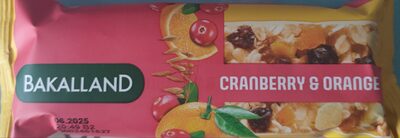 Batoniki zbożowy Cranberry&Orange Bakalland