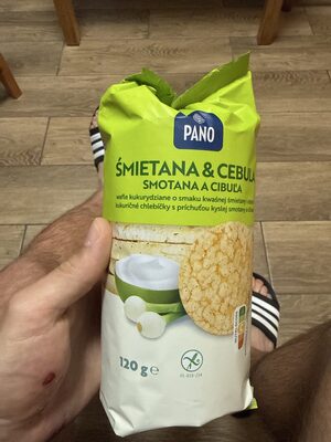 Wafle kukurydziane Śmietanka i cebula Pano