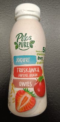 Jogurt - truskawka, jabłko, banan, owies Pilos Pure