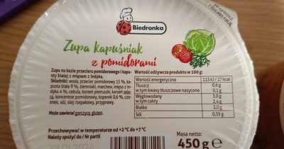 Zupa kapuśniak z pomidorami Biedronka