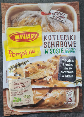 Winiary POMYSŁ NA... Kotleciki schabowe w sosie z zielonym pieprzem