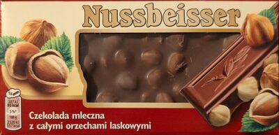 Nussbeisser czekolada mleczna z całymi orzechami laskowymi Alpen Gold