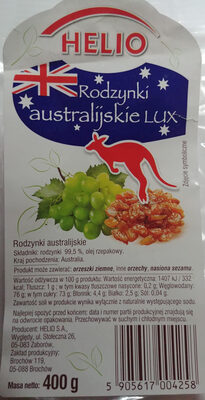 Rodzynki australijskie lux Helio