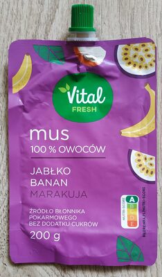 Mus Jabłko Banan Marakuja Vital Fresh