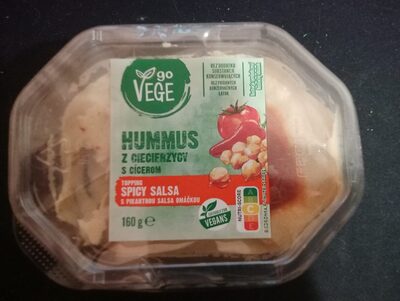 Hummus z ciecierzycy spicy salsa Go Vege