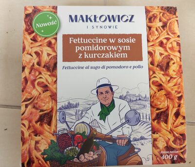 Fettuccine w sosie pomidorowym z kurczakiem Makłowicz i Synowie