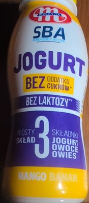 SBA Jogurt pitny bez laktozy mango-banan Mlekovita