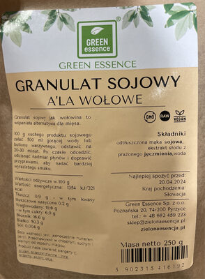 Granulat sojowy a'la wołowe Green Essence