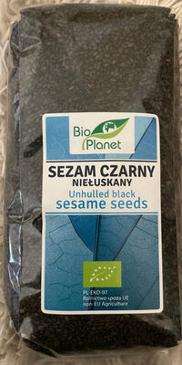 Unhulled black sesame seeds Bio Planet