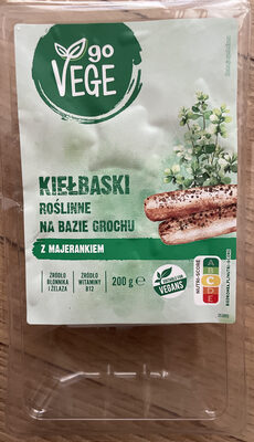 Kiełbaski roślinne na bazie grochu z majerankiem Go Vege