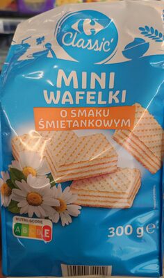 Mini wafelki o smaku śmietankowym Carrefour