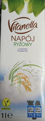 Napój ryżowy z wapniem, UHT Vitanella