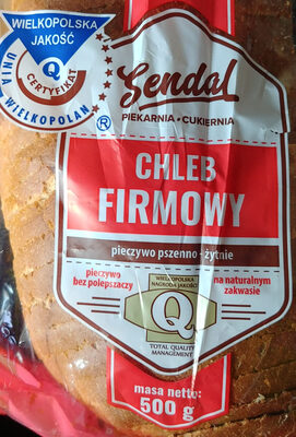 Chleb firmowy, pieczywo mieszane pszenno-żytnie Sendal