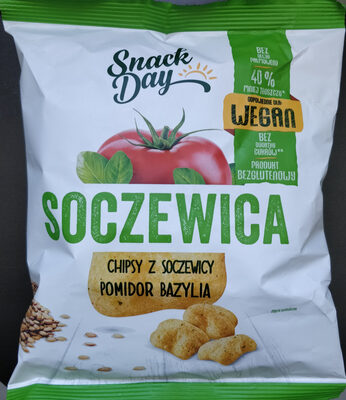 Chipsy z soczewicy pomidor bazylia Snack Day