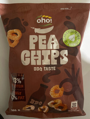 Pea chips BBQ taste oho!