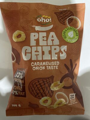 Pea chips caramelised onion oho!