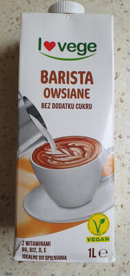 Barista owsiane bez dodatku cukru lovege