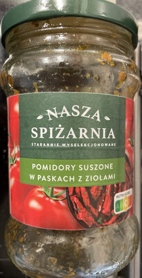 Pomidory suszone w paskach z ziołami Nasza Spiżarnia