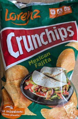 Chipsy ziemniaczane o smaku fajity z kurczakiem Crunchips