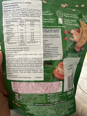 Krakersy z pomidorem po 12 miesiącu Gerber organic