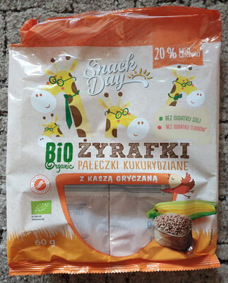 Żyrafki pałeczki kukurydziane z kaszą gryczaną Snack Day