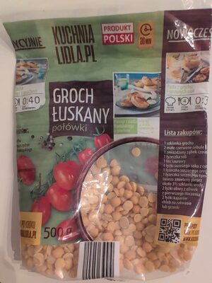 Groch luskany połówki Lidl