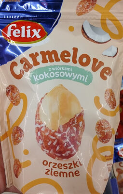 Carmelove z wiórkami kokosowymi Felix