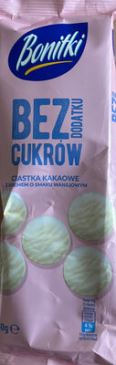Ciastka kakaowe z kremem o smaku waniliowym Bonitki